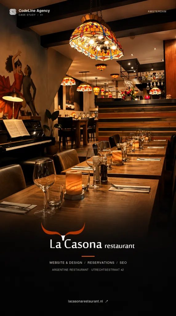 Websiteontwerp voor La Casona Restaurant